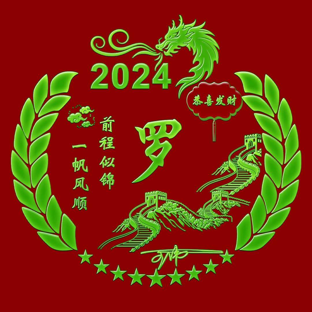 2024新春祝福头像：定制你的个性签名，名字在其中闪耀！