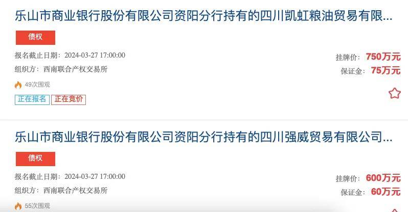 出售超8亿元债权，乐山商业银行ipo有多难？