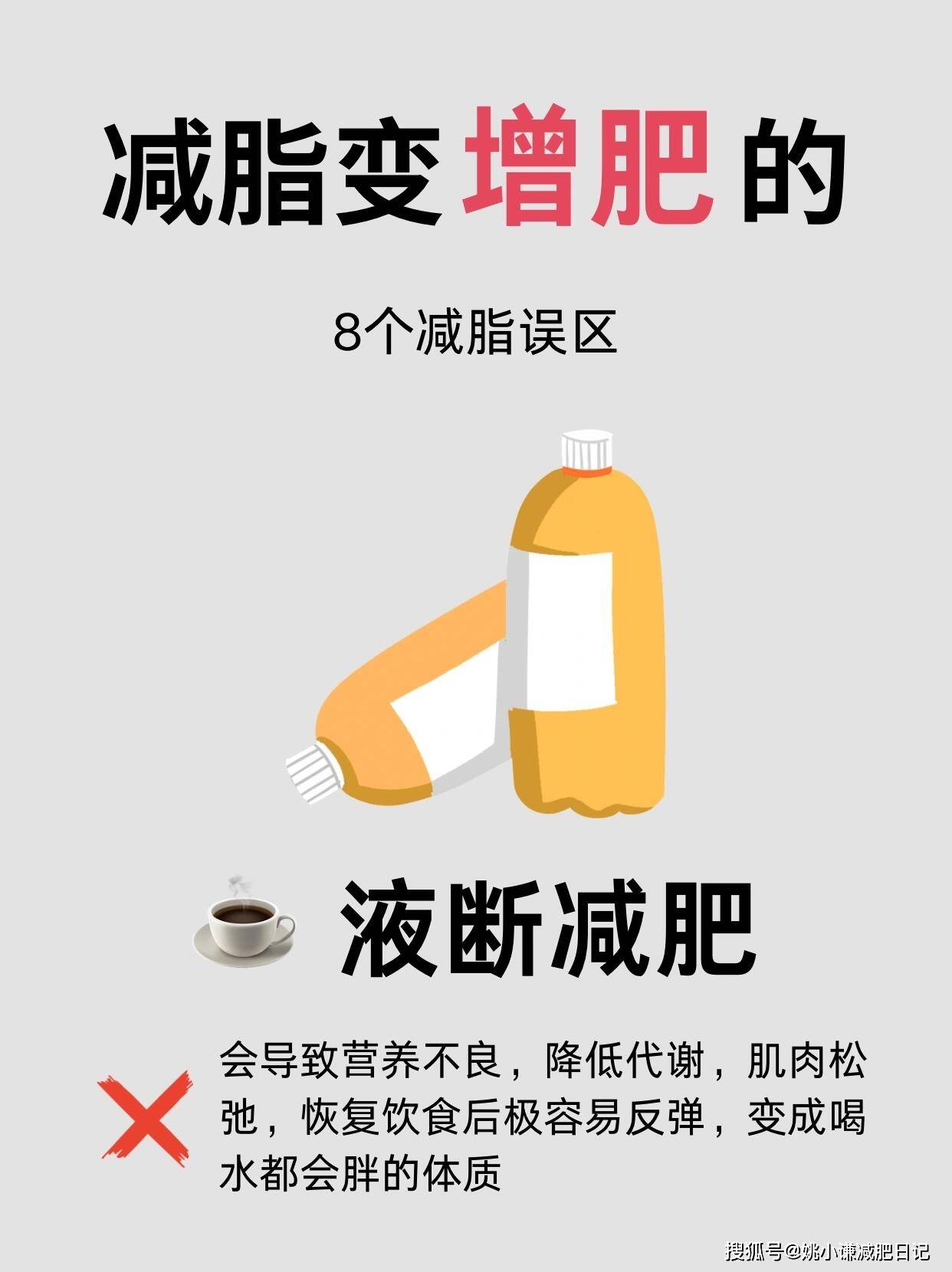 你以为很减脂其实是在增肥的5个习惯，减肥避坑干货！