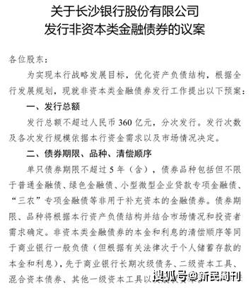 长沙银行480亿融资方案震撼市场！
