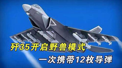 歼35不装了！开启12枚导弹野兽模式，打完敌舰后能打10架敌机