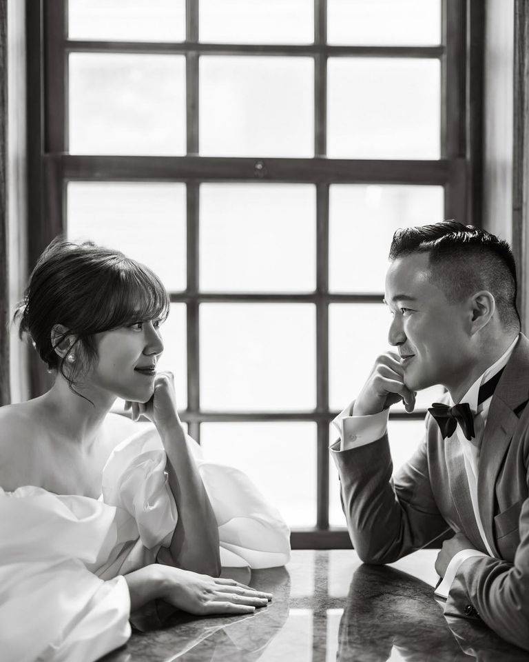终极女神公开超仙婚纱照甜蜜告白未婚夫：余生请多指教(图3)
