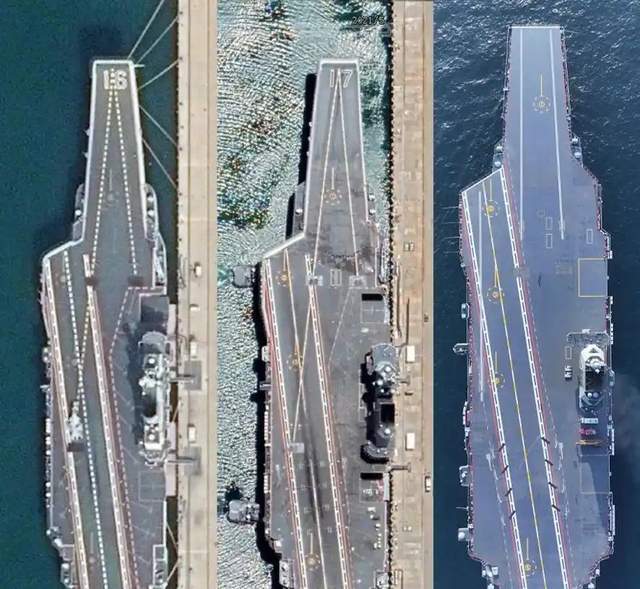 福建舰7月1日服役？中国第三艘航母开始刷舷号 甲板有36个停机位