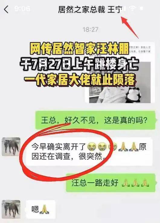 居然智家官宣董事长汪林朋逝世，七千员工、百亿负债谁来接盘？