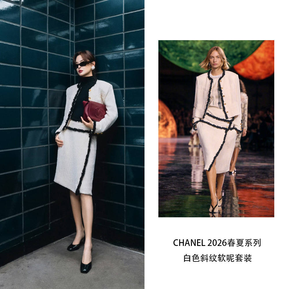 高圆圆低胸修身裙好有冲击力，刘诗诗满裙花瓣自带油画氛围！