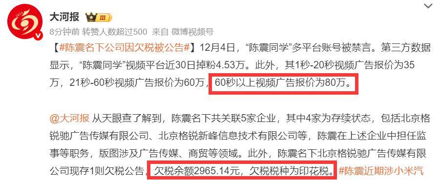 陈震被全网禁言，原因曝光，本人小号回应，被扒此前曾多次犯错