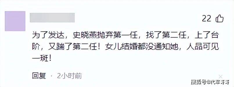史晓燕曝何晴离婚咎由自取，赞同许亚军缺席葬礼，自己被扒了个底朝天