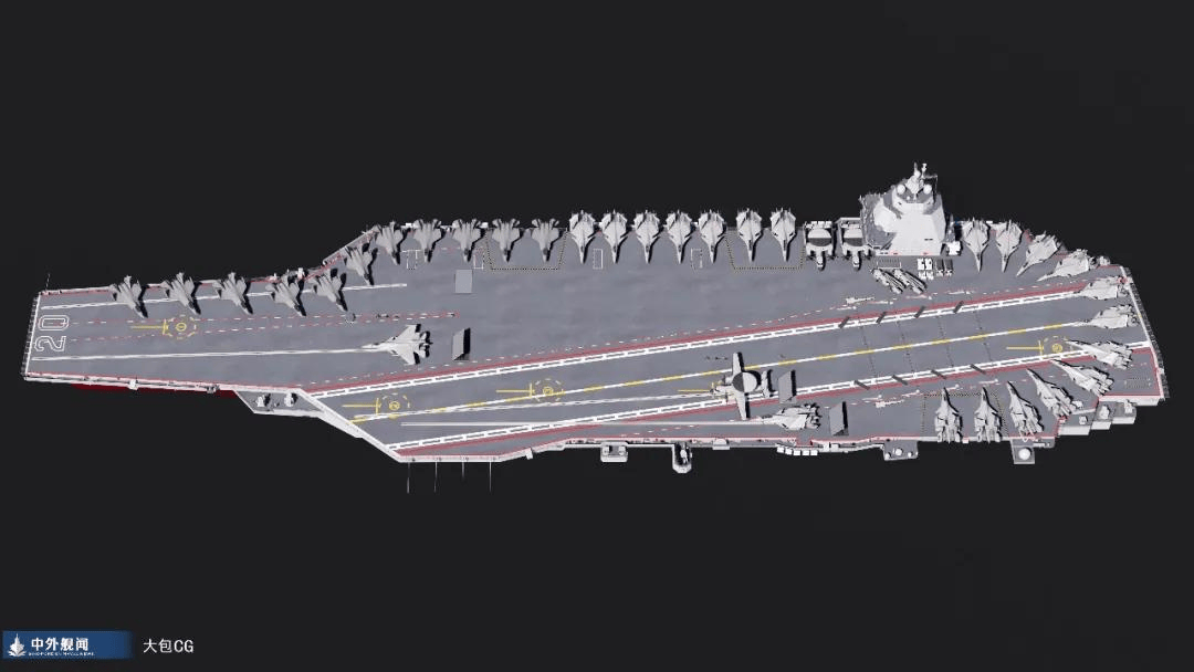 12万吨不是吹的?004 号航母轮廓曝光,将成史上最大航母