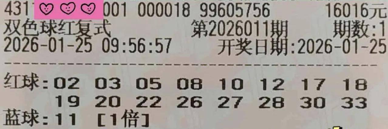 双色球26011期万元彩票平台- 彩票网站- APP下载 【官网推荐】复式大票晒票更新：给生活加点料