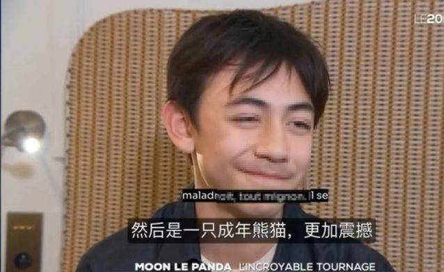 刘烨儿子上法国新闻联播，14岁诺一真的长大了，一圈胡子抢镜