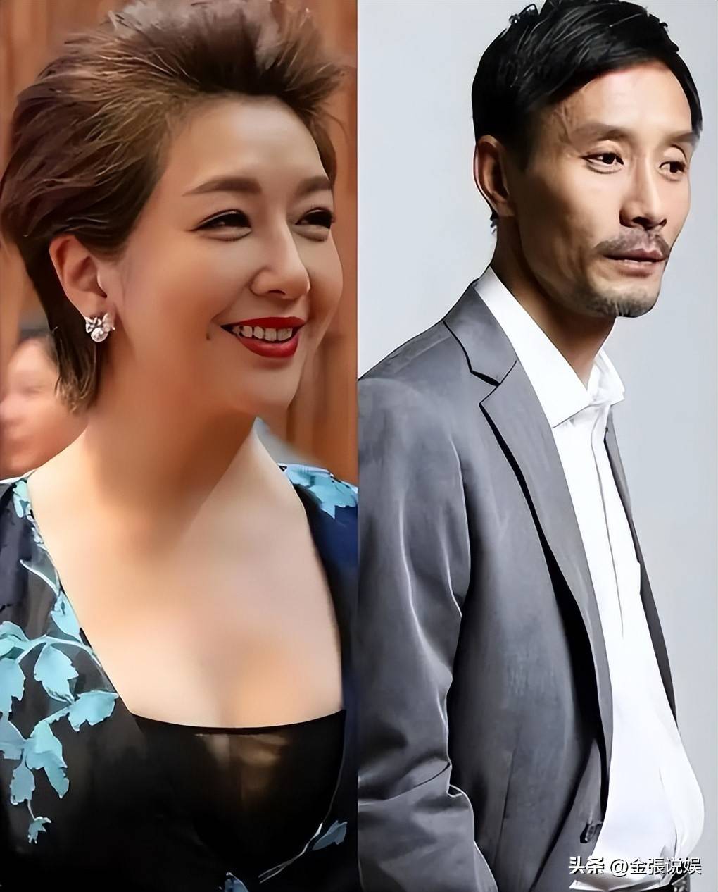 江珊演出获老公探班，56岁田小洁胡子花白好苍老，俩人不像姐弟恋