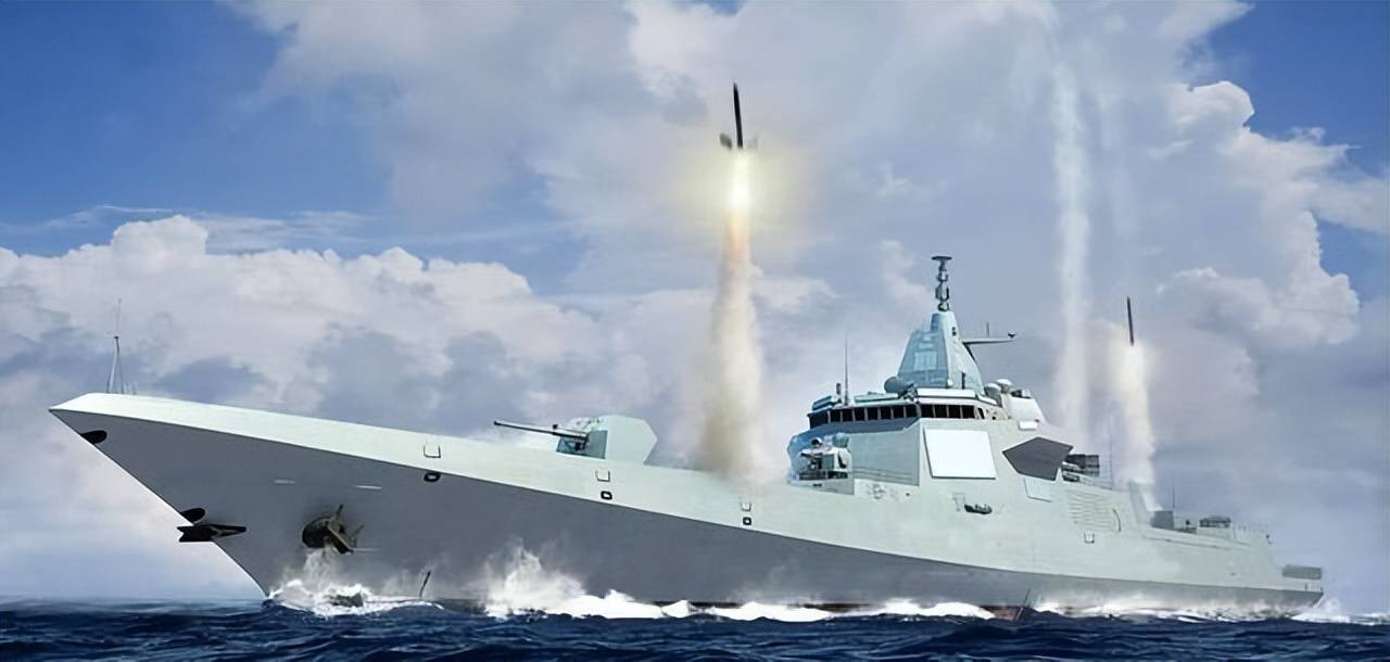 粗大就是真理！055的“深坑”垂发，让世界感到“大”有不同