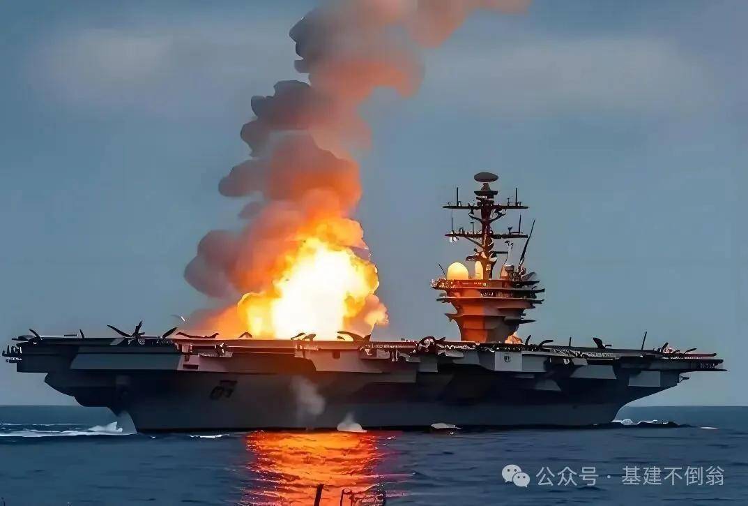 是自己点的？福特号航母大火烧了一天一夜，600个床铺被烧毁！