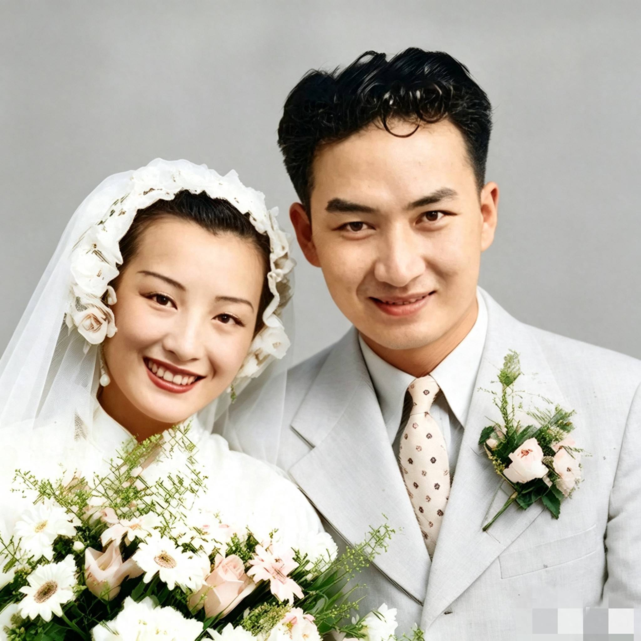 1938年周璇和严华的结婚照从金童玉女到互相伤害后恩断义绝