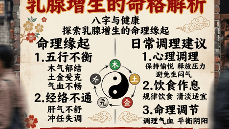 乳腺增生的命格案例