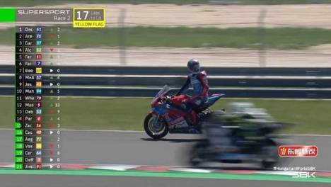 WSBK匈牙利站次回合：张雪机车车手德比斯遭遇赛车故障，遗憾退赛