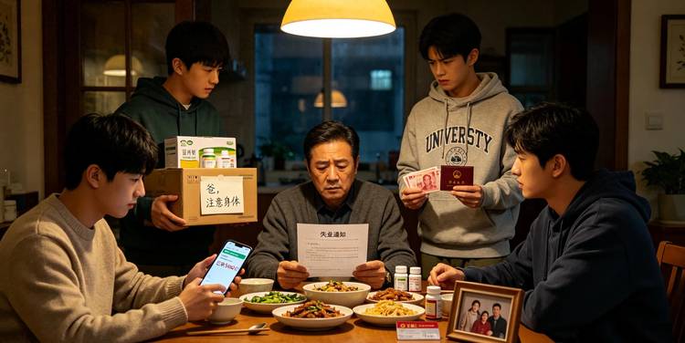 爸爸假装失业测试三个儿子，大儿子打5000块，二儿子送一箱营养品