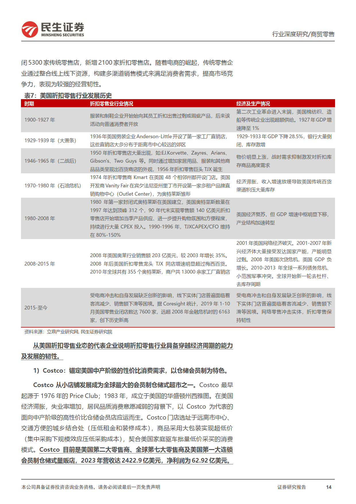 海外折扣零售行业穿越周期， 探索我国线下折扣零售渠道发展空间（附下载）(图13)