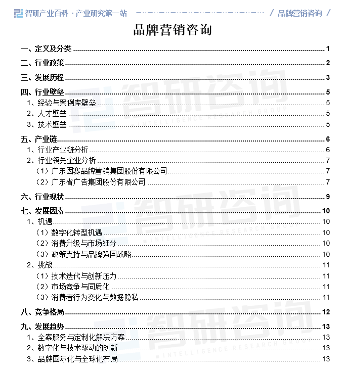 杏彩体育官网登录品牌营销咨询行业发展现状、市场规模、竞争格局