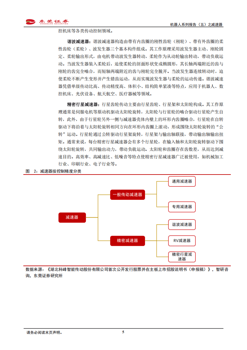 机器人系列报告(五)之减速器:机器人领域高渗透,下游需求增加拉动增量空间