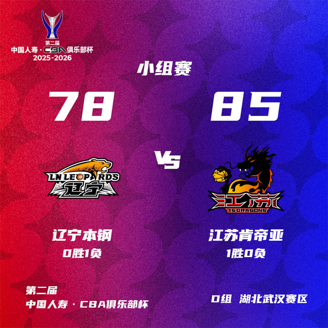 CBA俱乐部杯-辽宁遭逆转负江苏 广厦北控开门红