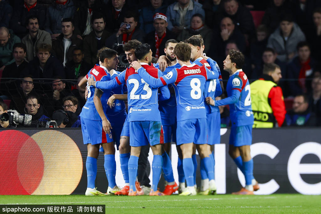 欧冠-瑟罗特传射阿尔瓦雷斯破门 马竞客场3-2埃因霍温