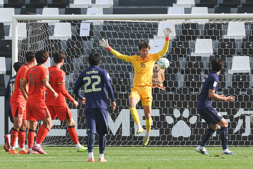 小组第二出线！U23亚洲杯-李昊多次救险 中国0-0战平泰国