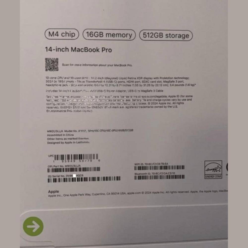 未发布的苹果 M4 MacBook Pro 现身俄罗斯网站，遭高价售卖