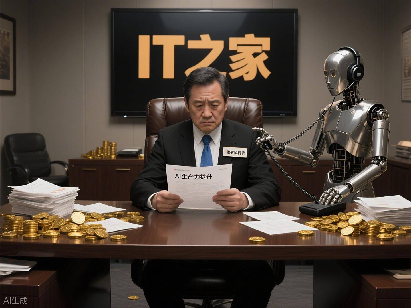 微软裁员 9000 人后，高管称 AI 节省 5 亿美元成本