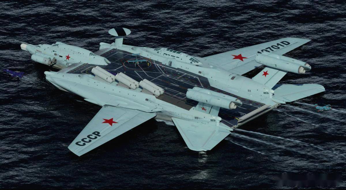 试图打造苏联级翼船航母：А-2000