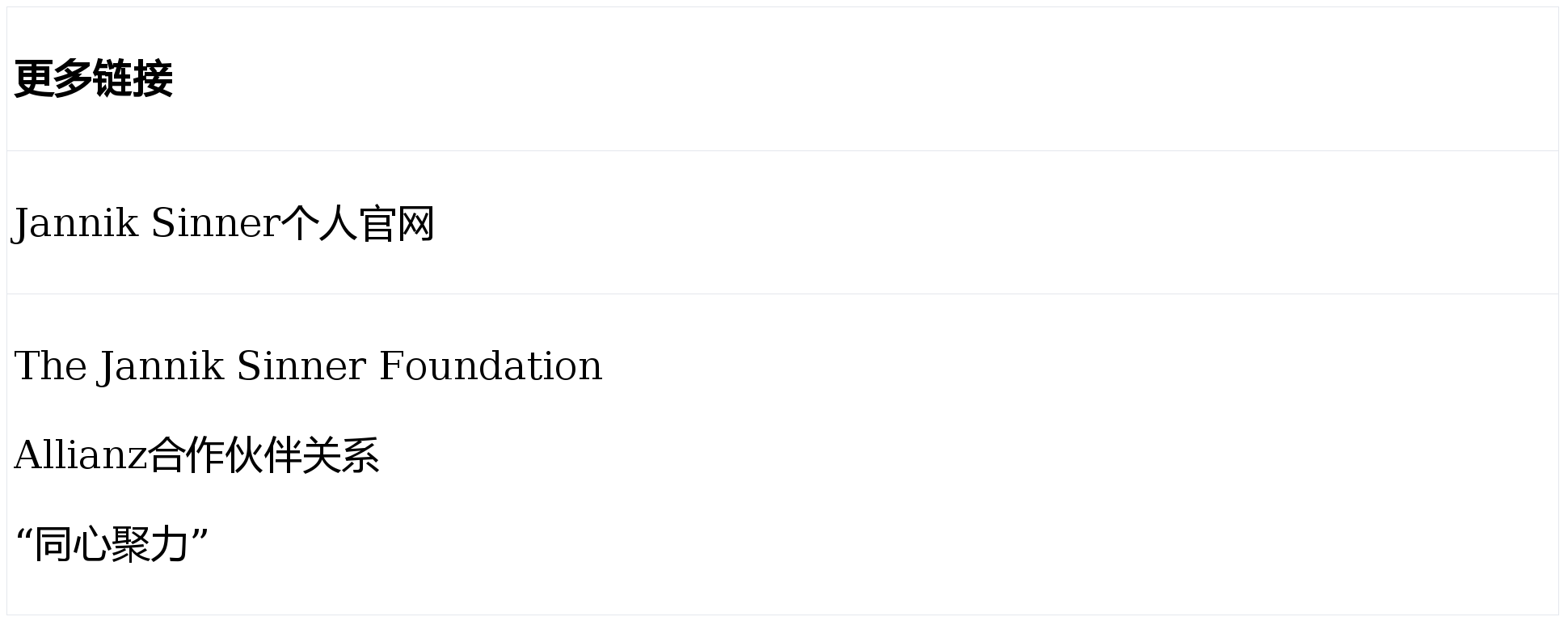 媒体新闻稿：Jannik Sinner与Allianz达成多年期全球合作伙伴关系