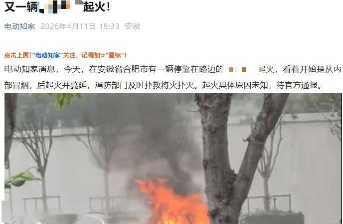 某车起火文章被投诉下架！