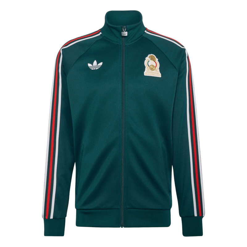 穿上历史领略未来——adidas墨西哥队复古足球休闲夹克外套(图1)