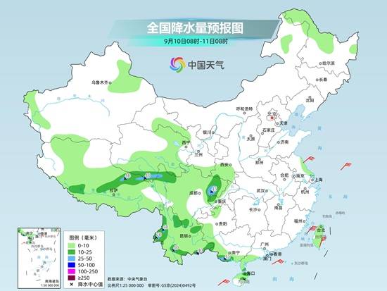 陕西至四川盆地降雨明显减弱 中东部多晴朗天气
