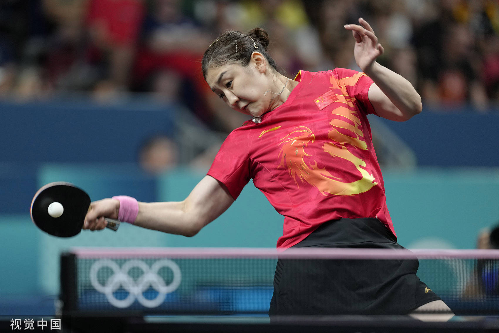 高清乒乓球女单陈梦41晋级紧握拳头信心满满