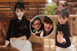 蔡琳晒高梓淇与儿子合照!