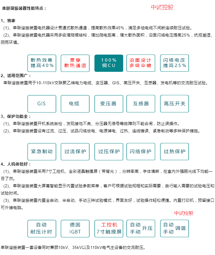 電纜交流耐壓試驗儀(諧振)_電壓_絕緣子_等級