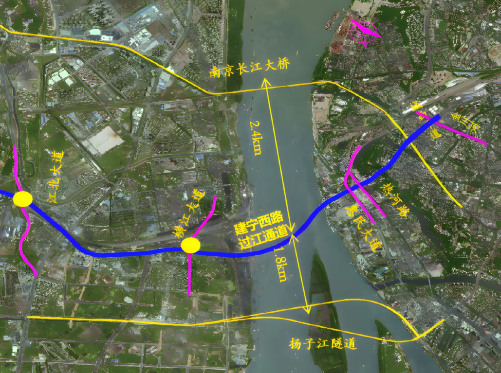 作為距離南京長江大橋最近的過江通道,屆時駕車從