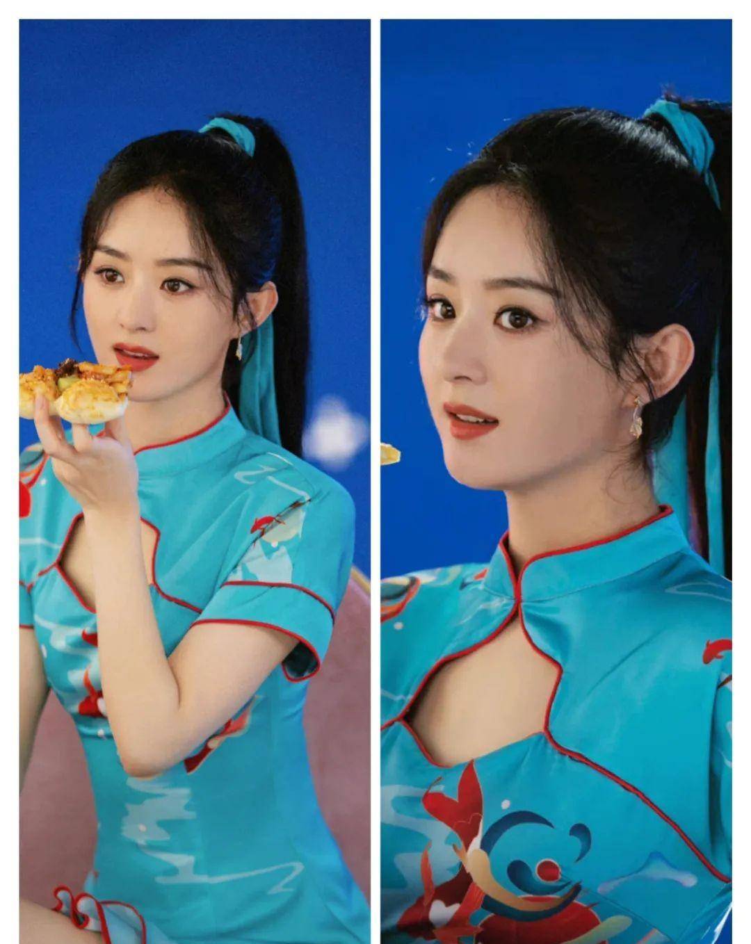 时尚旗袍,赵雅芝,赵丽颖和韩雪等明星的穿搭,优雅也多了分复古_气质