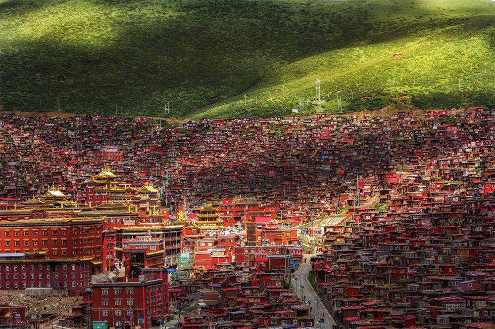 色达,梦中的红房_红色_行走_天葬