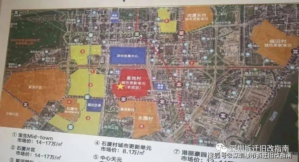 皇岗村-卓越集团"旧改最新进展,一期已经拆平,二期资源_规划_改造