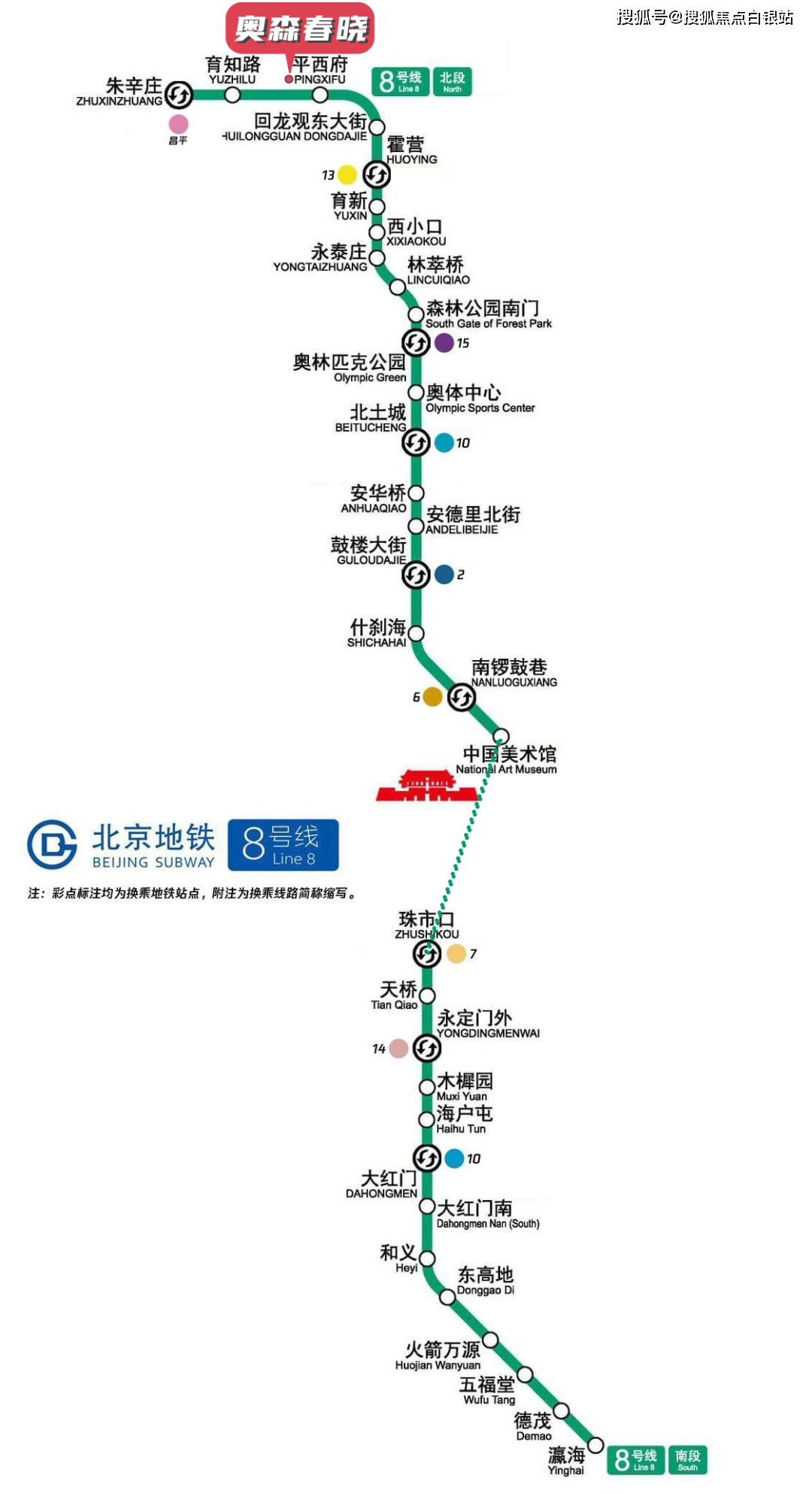 可与13号线,10号线,2号线,6号线,1号线等9条地铁线路交互换乘,畅达