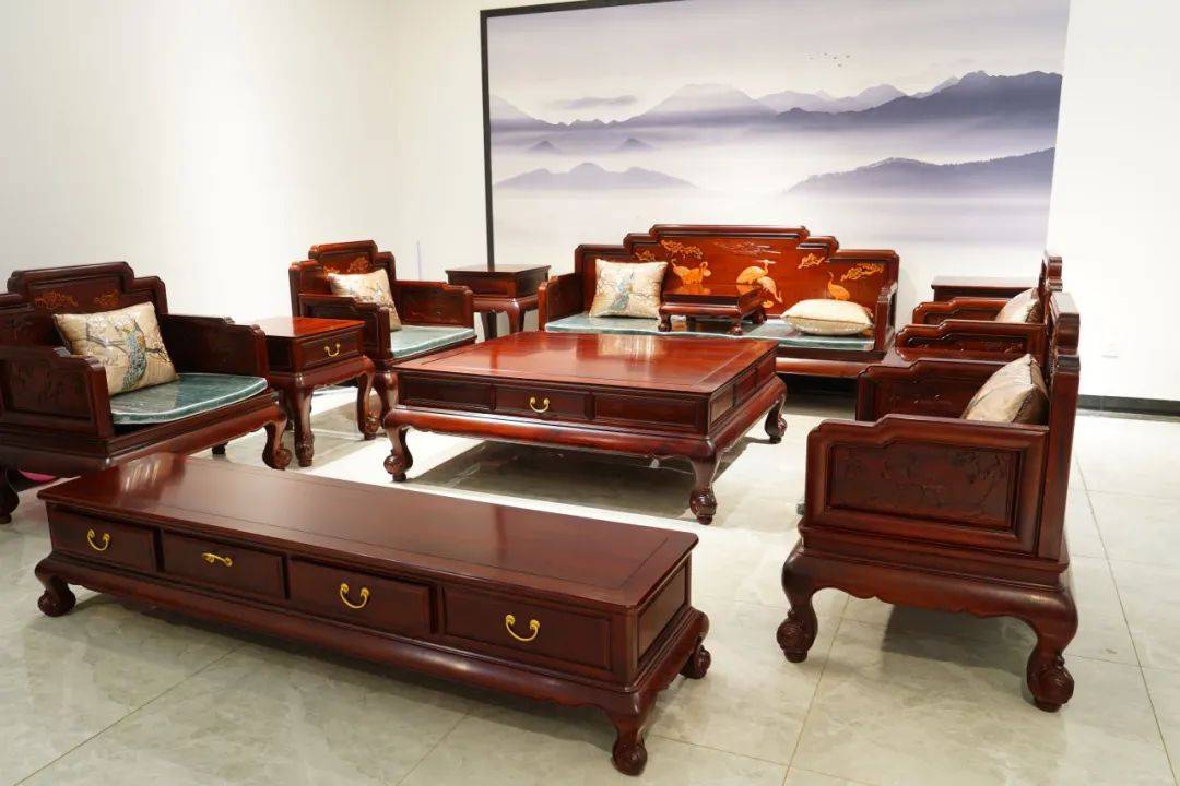 臻匠红木家具之客厅系列_沙发_黄檀_紫檀