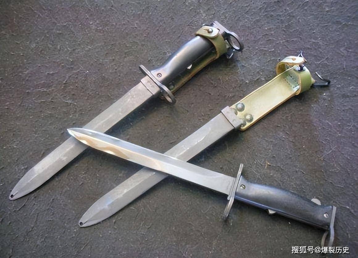 法兰西的环首刀:famas 步枪刺刀,双环设计特立独行_刀柄_法玛斯_刀鞘