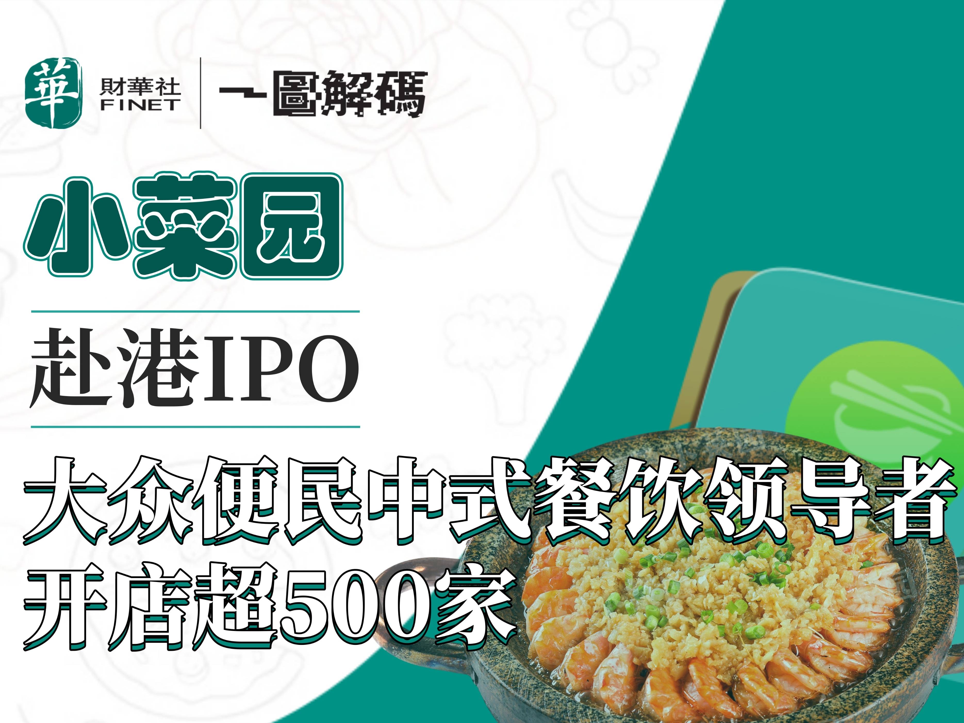 一图解码小菜园赴港ipo 大众便民中式餐饮领导者 开店超500家