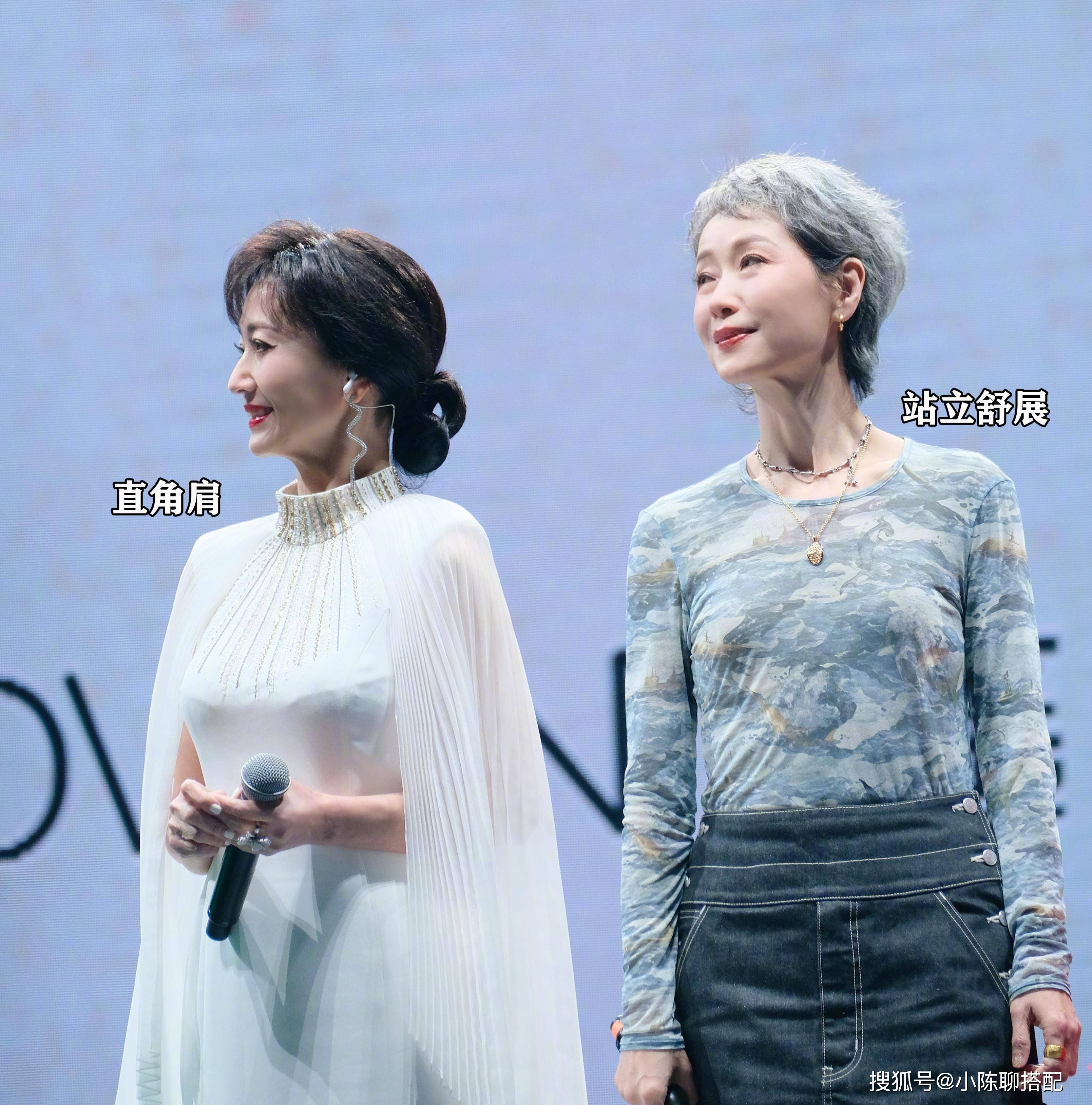 看了赵雅芝和叶童同框才明白,骨相美皮相美的区别在哪,优雅贵气_身材