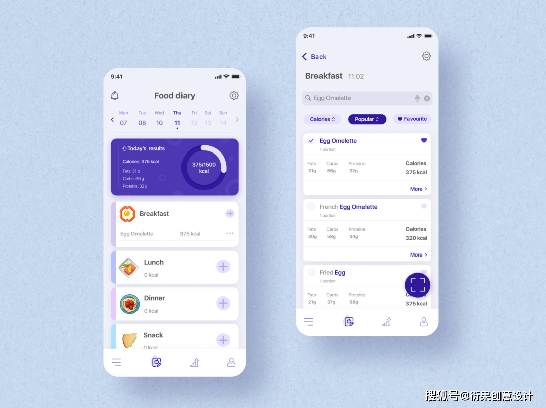 app页面布局模板图片