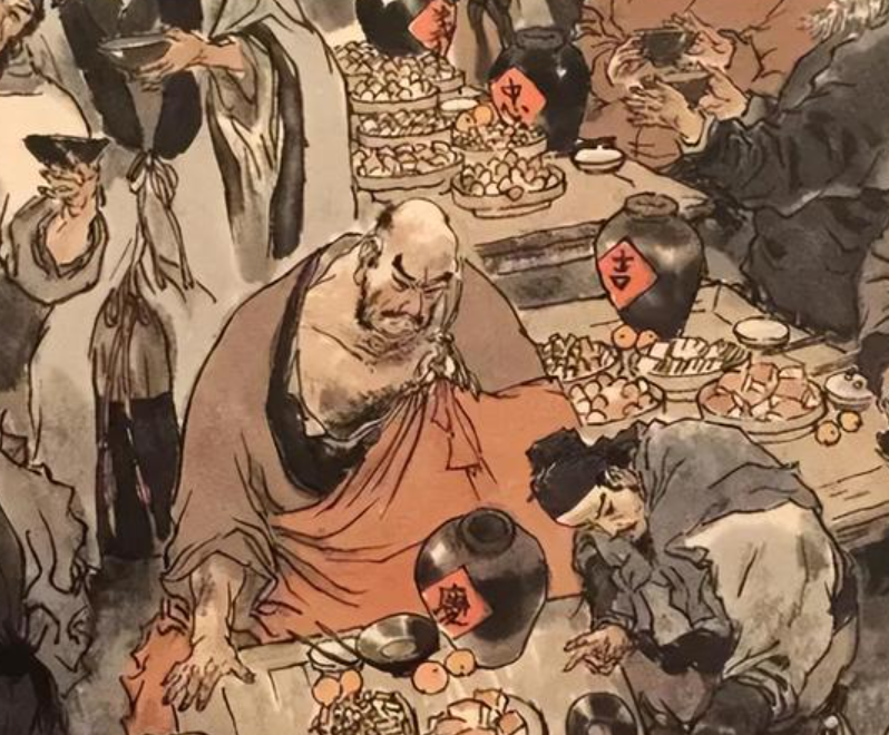 山上兄弟众多,都是豪爽高义之人,大碗喝酒,大块吃肉,不亦快哉.