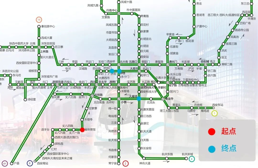 西安纺织城地铁站地图图片