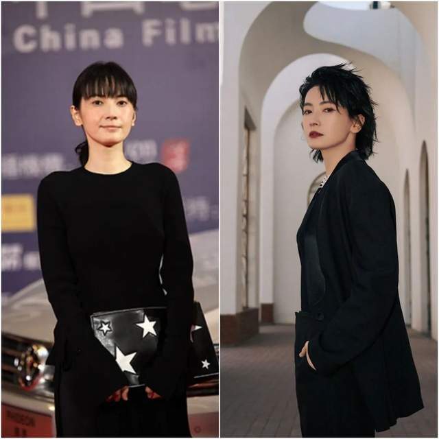 她的角色李媛,留着短发,也很帅气.